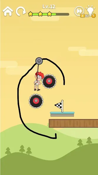 Zipline Rescue: Physics Game (Зиплайн Рескью)  [МОД Бесконечные деньги] Screenshot 2