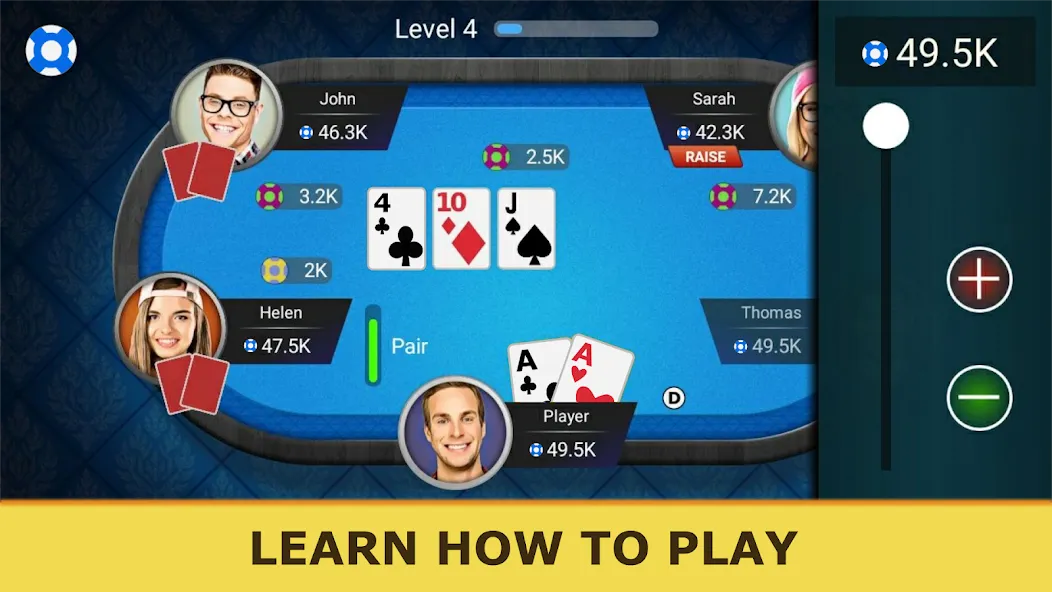 Poker Offline: Texas Holdem  [МОД Бесконечные монеты] Screenshot 3