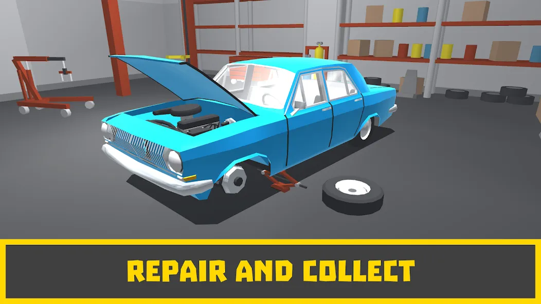 Retro Garage - Car Mechanic  [МОД Unlimited Money] Screenshot 1