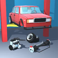 Взломанная Retro Garage - Car Mechanic  [МОД Unlimited Money] - стабильная версия apk на Андроид