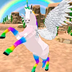 Скачать взлом Flying Unicorn Pegasus Games  [МОД Меню] - последняя версия apk на Андроид