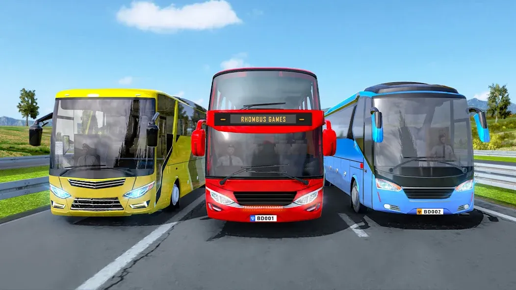 Highway Bus Simulator Bus Game  [МОД Все открыто] Screenshot 1