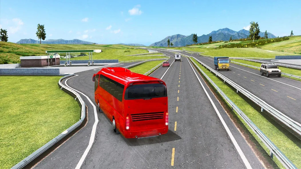 Highway Bus Simulator Bus Game  [МОД Все открыто] Screenshot 4