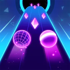 Скачать взломанную Rolling Twins: Music Ball Rush (Роллинг Твинс)  [МОД Много монет] - полная версия apk на Андроид