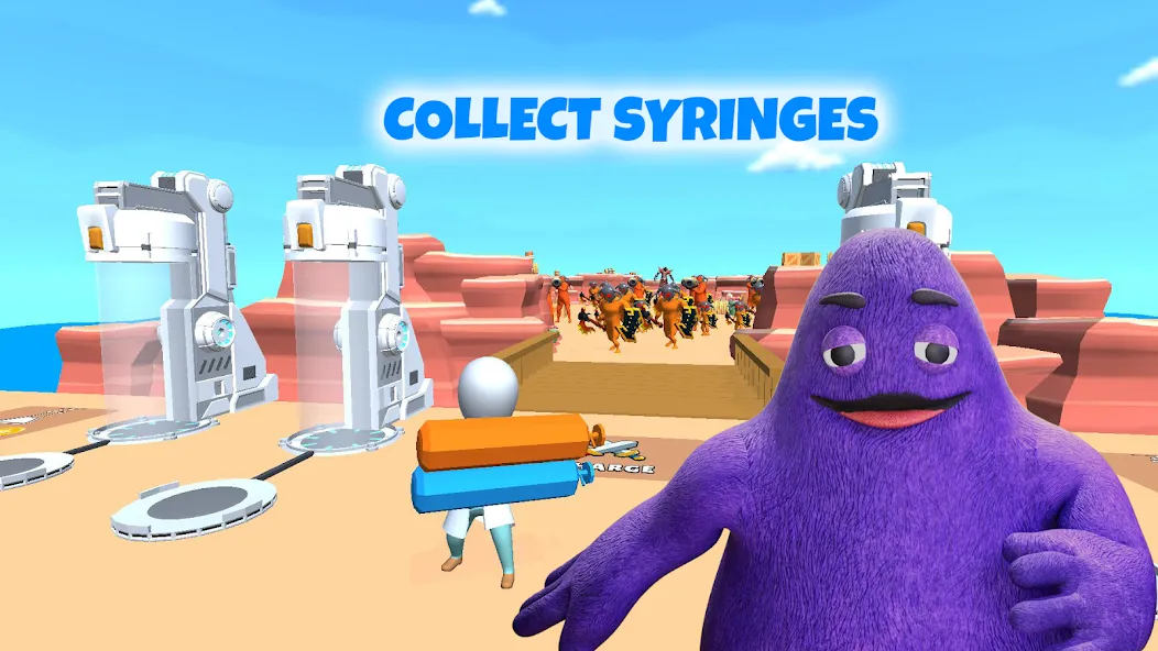 Grimace monster playground (Батл Плейграунд Монстерс)  [МОД Бесконечные деньги] Screenshot 1