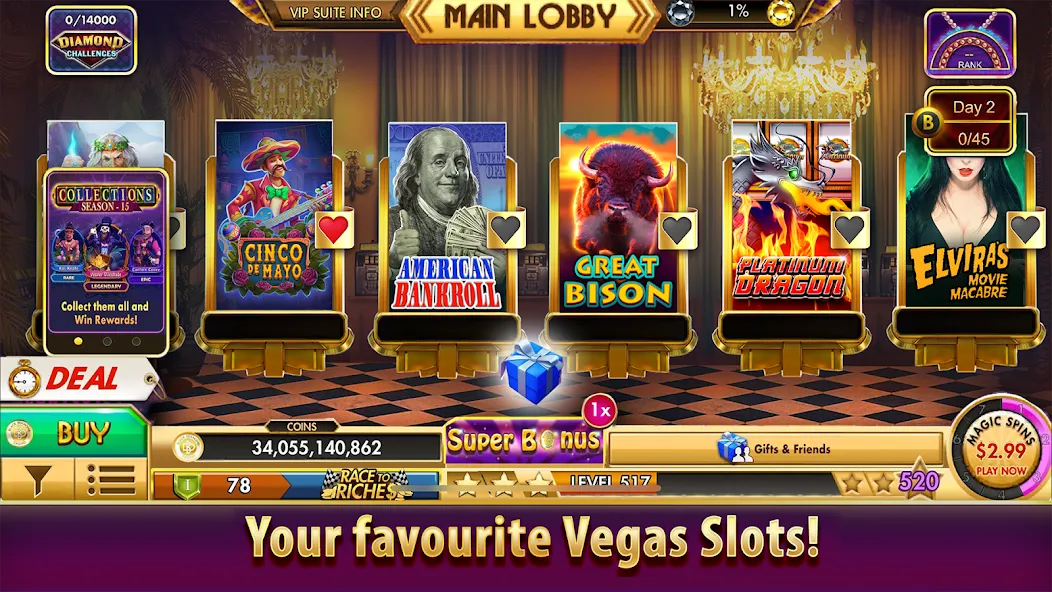 Black Diamond Casino Slots (СЛОТЫ)  [МОД Menu] Screenshot 5