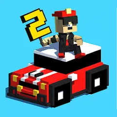 Скачать взломанную Smashy Road: Wanted 2 (Смэши Роуд)  [МОД Menu] - стабильная версия apk на Андроид