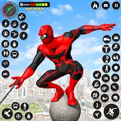 Скачать взлом Spider Rope Games - Crime Hero  [МОД Mega Pack] - полная версия apk на Андроид