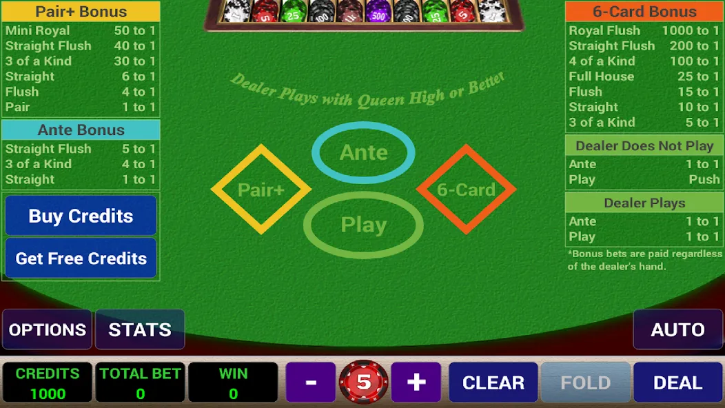 Ace 3-Card Poker (эйс 3)  [МОД Бесконечные деньги] Screenshot 1