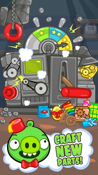 Bad Piggies (Бэд Пиггиз)  [МОД Все открыто] Screenshot 3