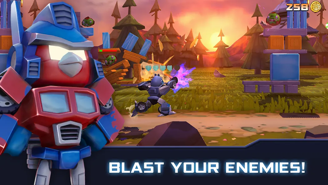 Angry Birds Transformers (Энгри Брдс Трансформеры)  [МОД Unlimited Money] Screenshot 1