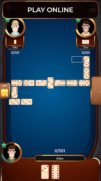 Dominoes Online  [МОД Бесконечные деньги] Screenshot 1