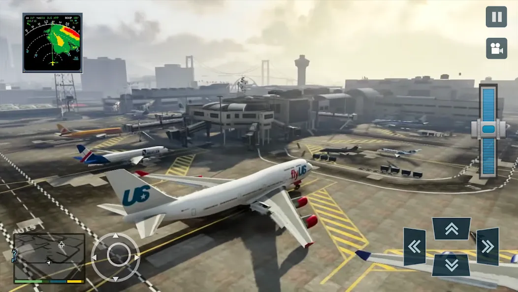 Real Plane Flying Simulator  [МОД Много денег] Screenshot 1