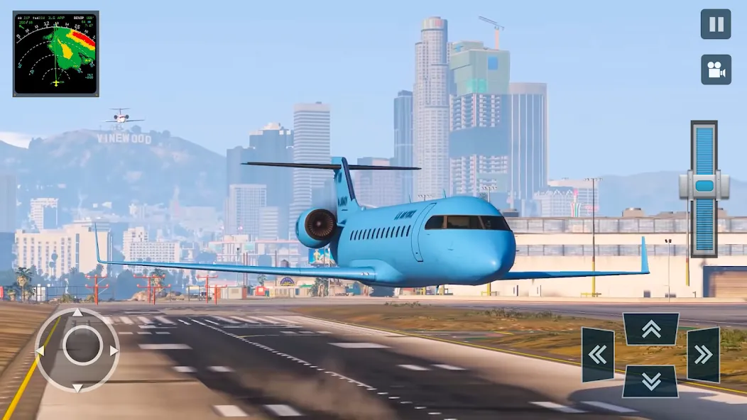 Real Plane Flying Simulator  [МОД Много денег] Screenshot 4