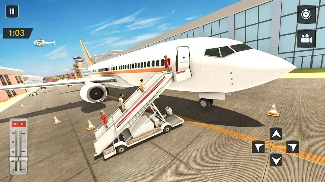 Real Plane Flying Simulator  [МОД Много денег] Screenshot 5