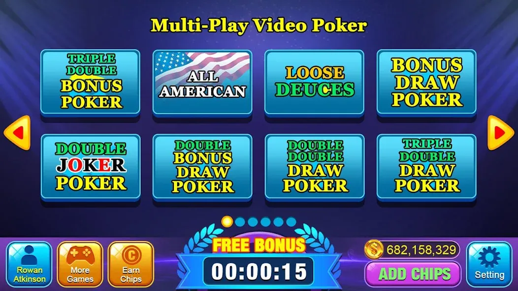 Video Poker Games - Multi Hand (Видео покер игры)  [МОД Много денег] Screenshot 2