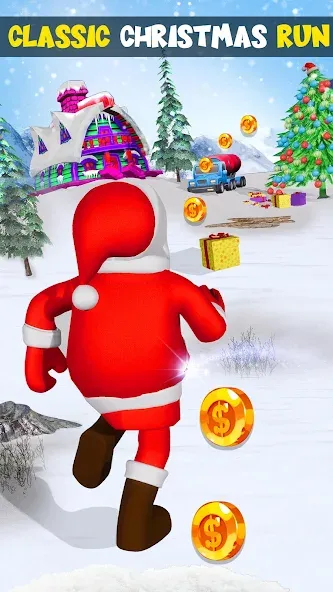 Xmas Santa Surfer Running Game (Ксмас Санта Серфер Раннинг Гейм)  [МОД Unlimited Money] Screenshot 5