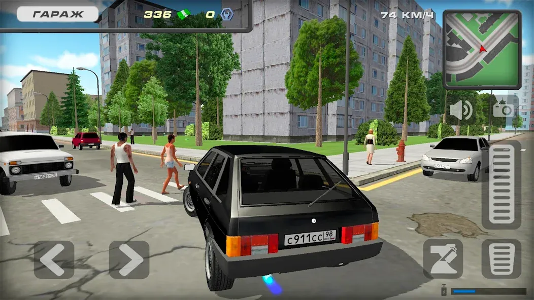 Lada 2109 Russian Car Driver  [МОД Unlimited Money] Screenshot 2