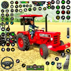 Взломанная Indian Tractor Simulator Games  [МОД Все открыто] - стабильная версия apk на Андроид