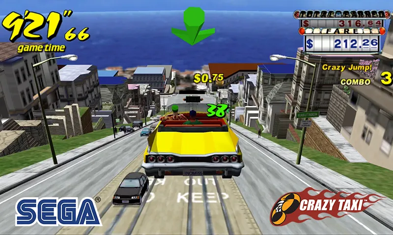 Crazy Taxi Classic (Крейзи Такси Классик)  [МОД Бесконечные монеты] Screenshot 1