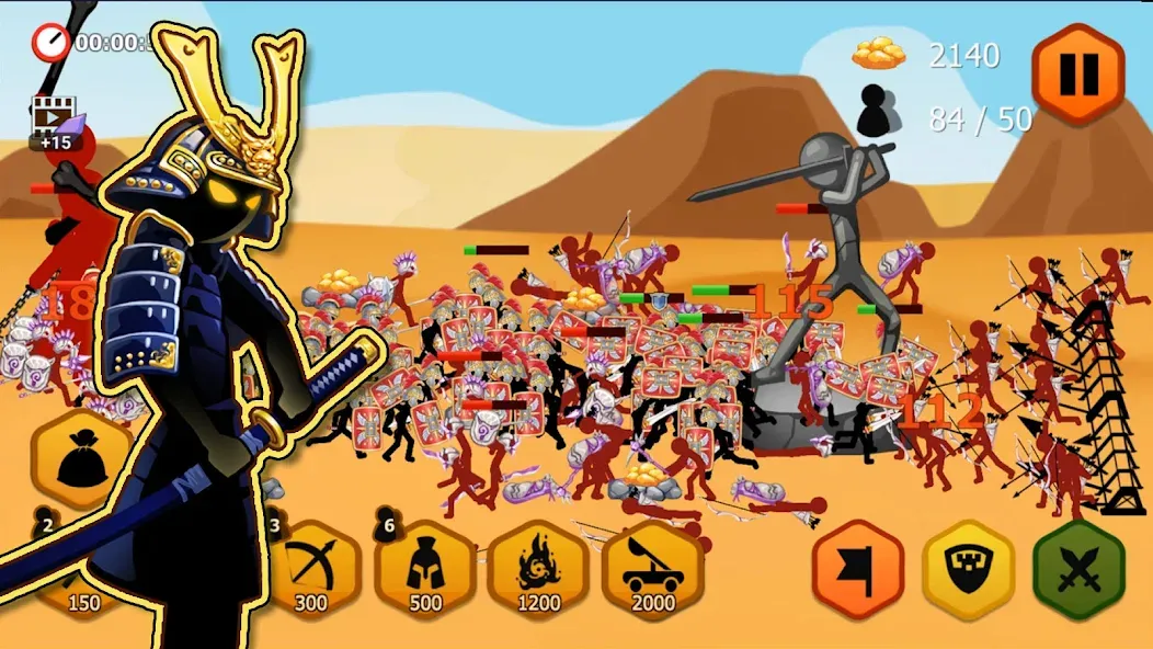 Stickman Battle 2: Empires War (Стикмен Битва 2)  [МОД Меню] Screenshot 4