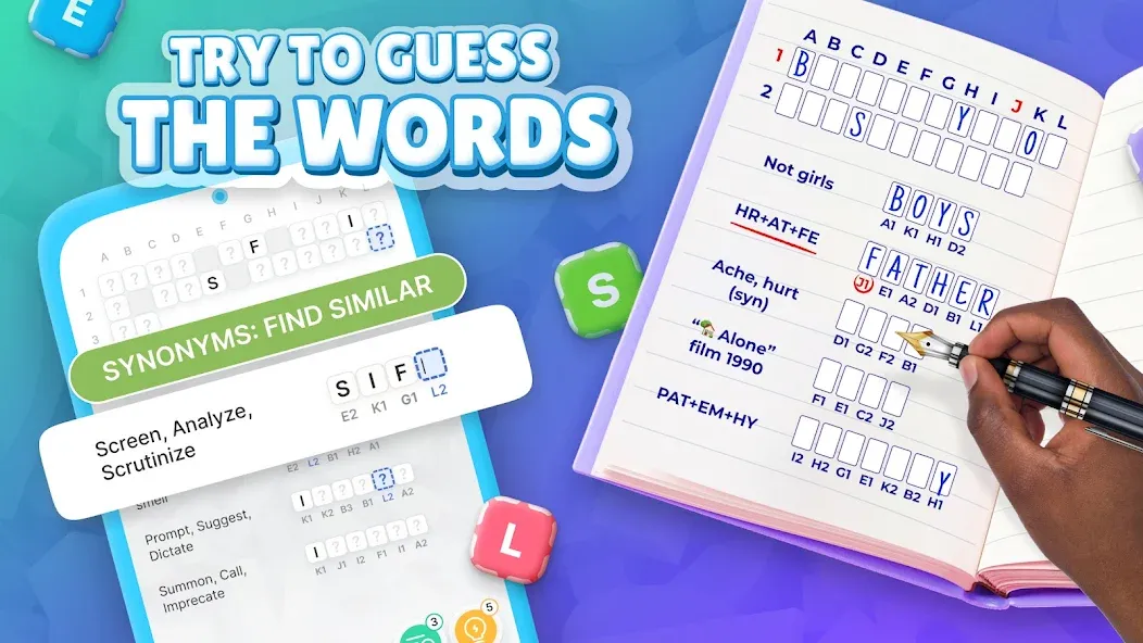 Acrostics－Cross Word Puzzles  [МОД Mega Pack] Screenshot 1