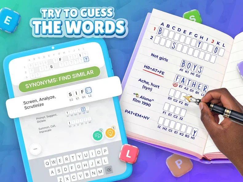 Acrostics－Cross Word Puzzles  [МОД Mega Pack] Screenshot 4