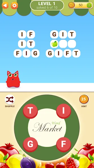 Word Market  [МОД Меню] Screenshot 1