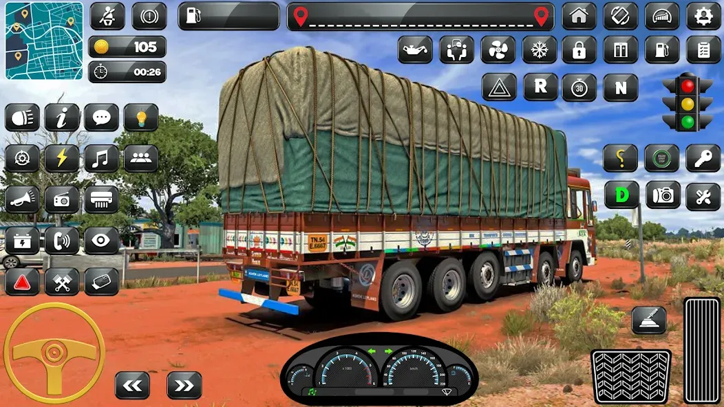 Indian Truck Driver Simulator  [МОД Бесконечные деньги] Screenshot 2