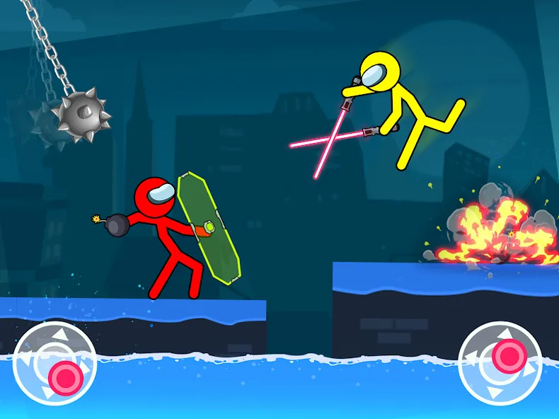 Stick-man Fighting Games  [МОД Mega Pack] Screenshot 1