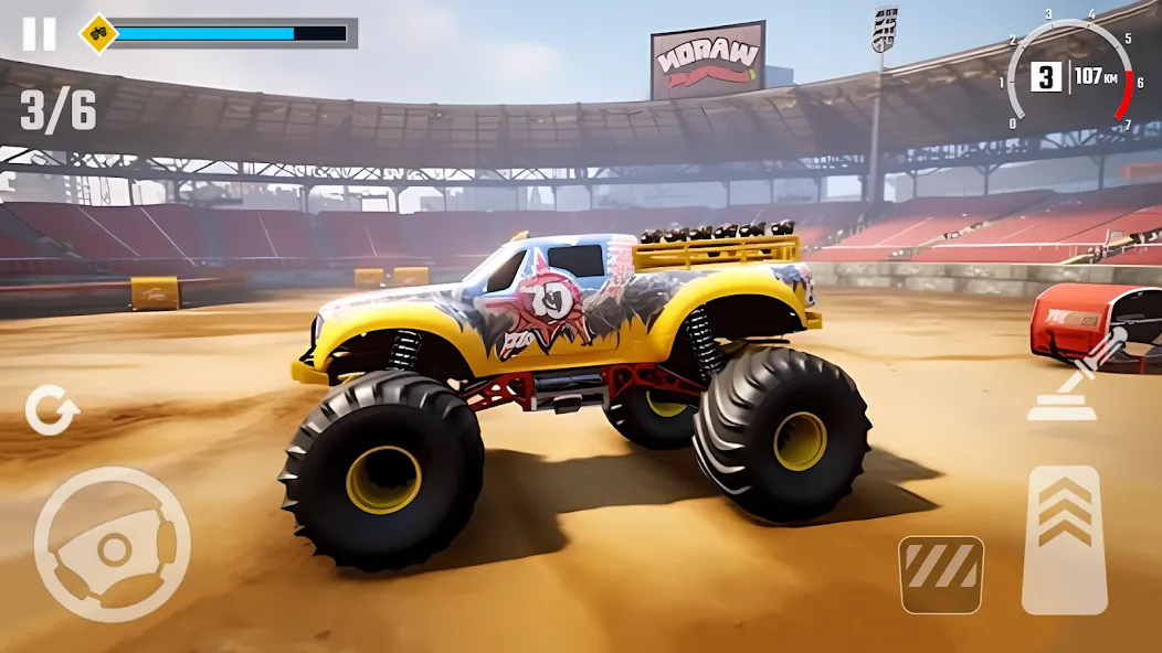 4x4 Monster Truck Racing Games (Монстр Трак Гонки игры)  [МОД Бесконечные монеты] Screenshot 2