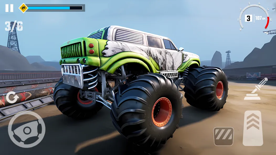 4x4 Monster Truck Racing Games (Монстр Трак Гонки игры)  [МОД Бесконечные монеты] Screenshot 5