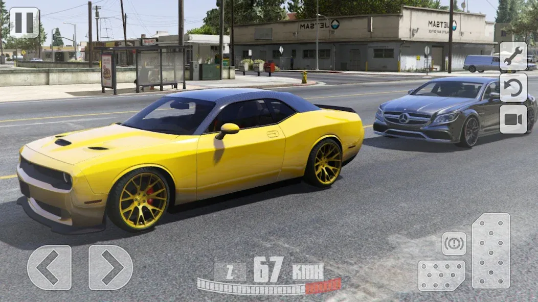 Simulator Dodge Demon Parking (Симулятор парковки  )  [МОД Unlimited Money] Screenshot 2