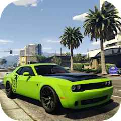 Взломанная Simulator Dodge Demon Parking (Симулятор парковки  )  [МОД Unlimited Money] - последняя версия apk на Андроид