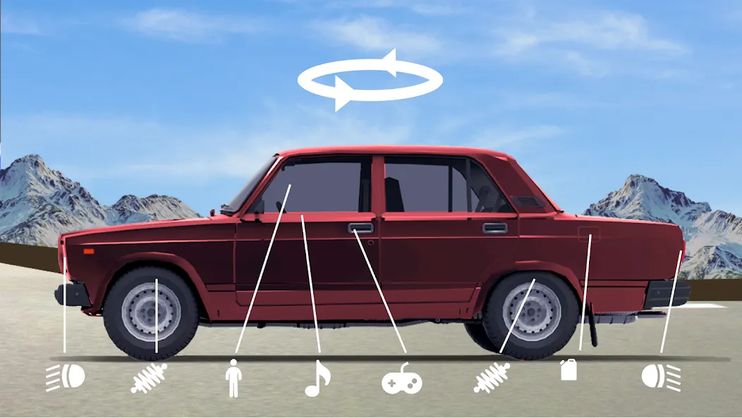 Drive Classic VAZ 2107 Parking  [МОД Mega Pack] Screenshot 2