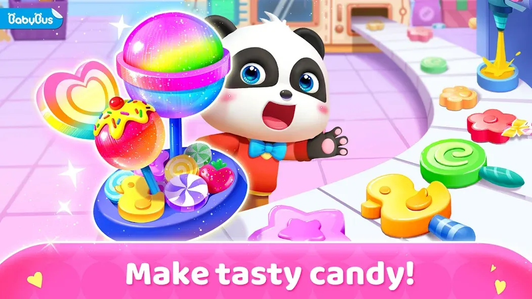 Little Panda's Candy Shop  [МОД Много монет] Screenshot 1