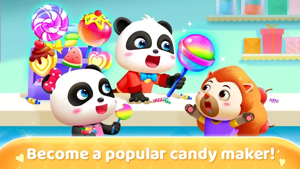 Little Panda's Candy Shop  [МОД Много монет] Screenshot 5