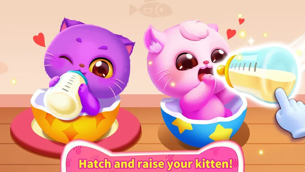 Little Panda's Cat Game  [МОД Бесконечные монеты] Screenshot 2