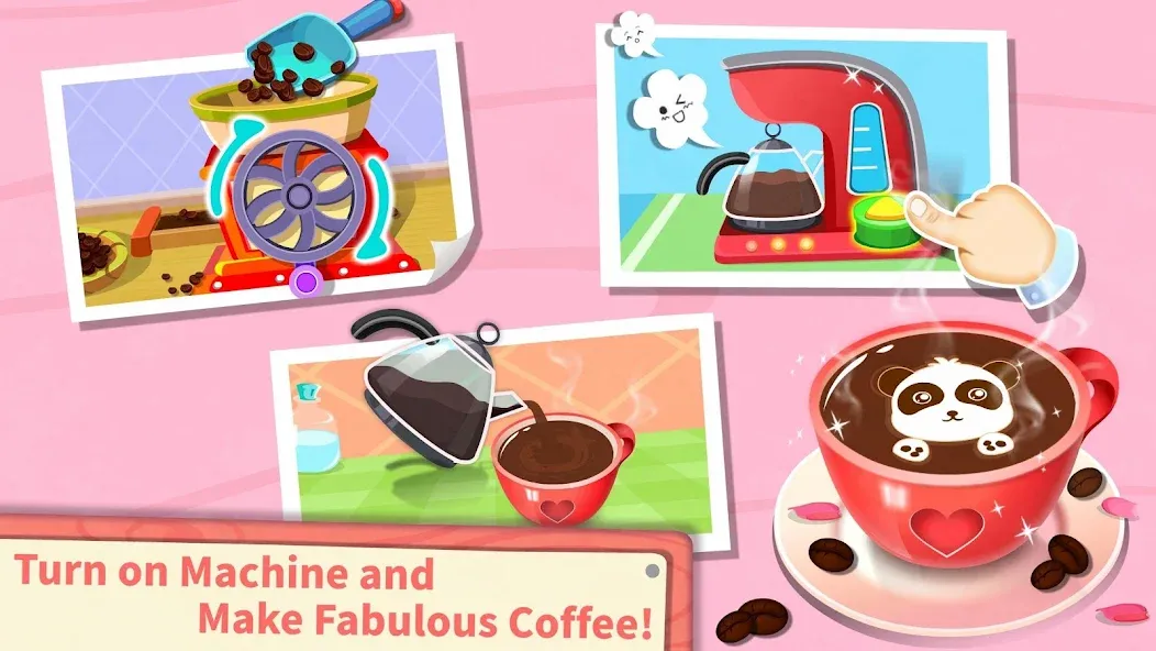 Baby Panda’s Summer: Café  [МОД Бесконечные деньги] Screenshot 3