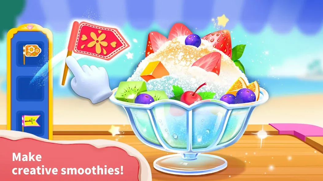 Baby Panda’s Ice Cream Shop  [МОД Бесконечные монеты] Screenshot 4