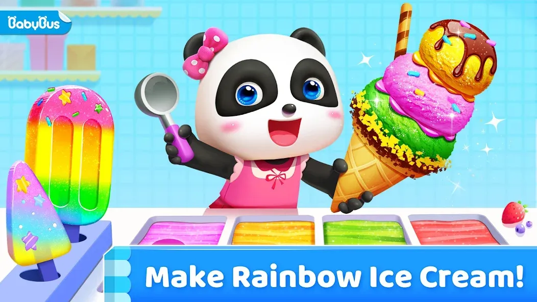 Little Panda's Ice Cream Games  [МОД Unlocked] Screenshot 1