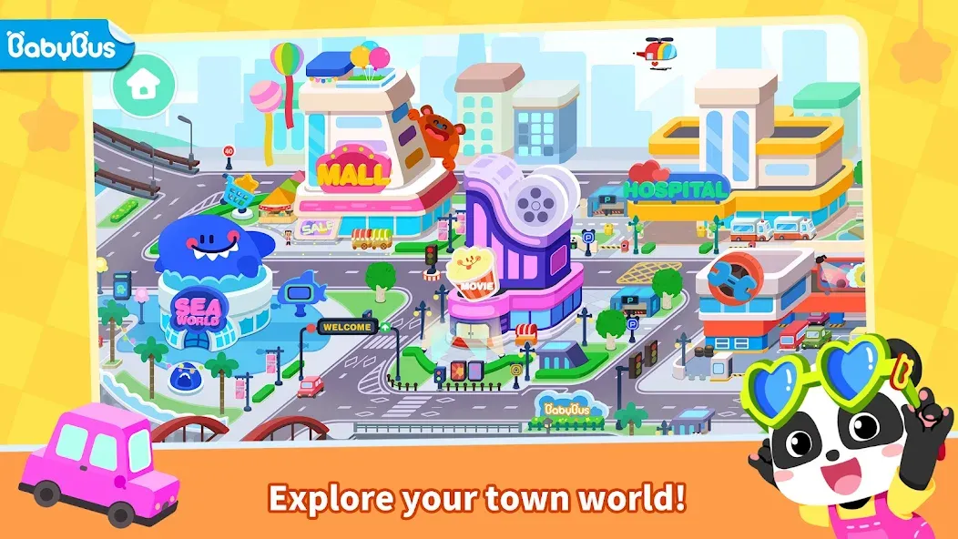 Little Panda's Town: My World  [МОД Бесконечные монеты] Screenshot 1