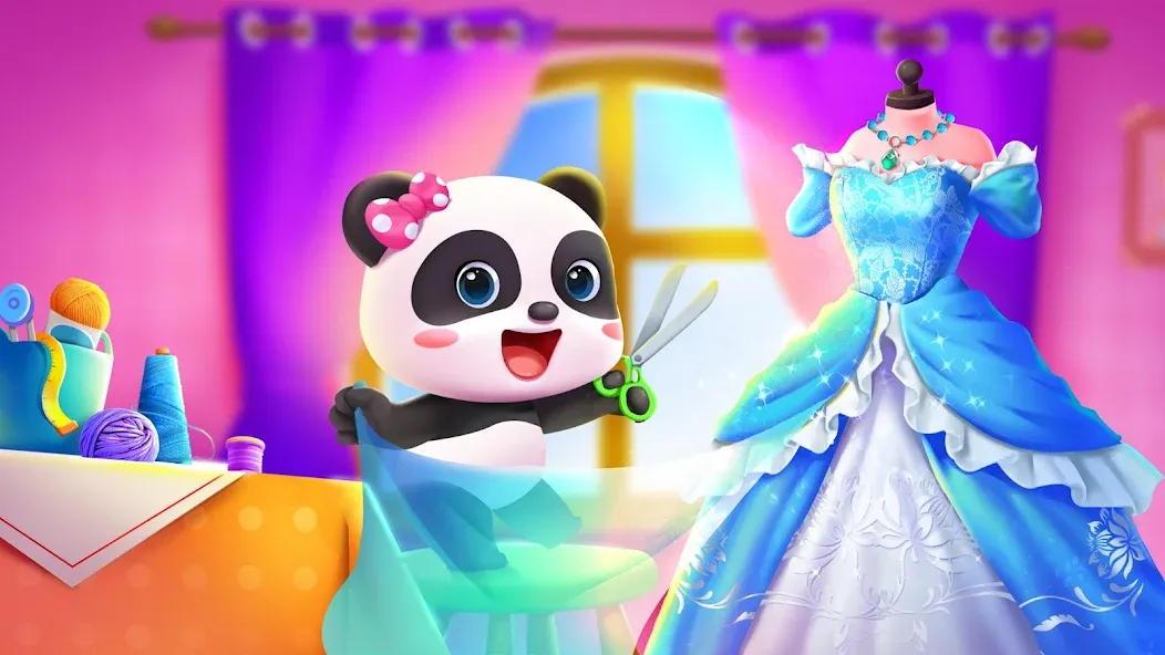 Baby Panda's Fashion Dress Up  [МОД Много денег] Screenshot 1