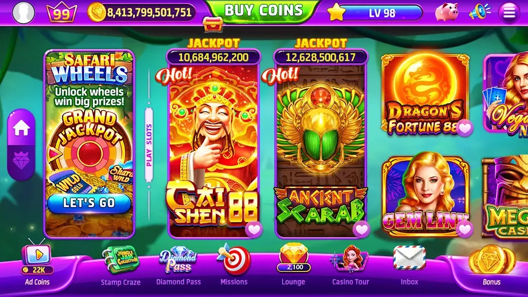 Golden Casino - Slots Games (Голден Казино)  [МОД Много монет] Screenshot 2