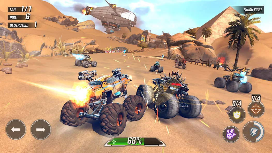 RACE: Rocket Arena Car Extreme (РЕЙС)  [МОД Много денег] Screenshot 1