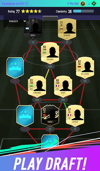 Pack Opener for FUT 21 (Пакопенер для  21)  [МОД Бесконечные монеты] Screenshot 3