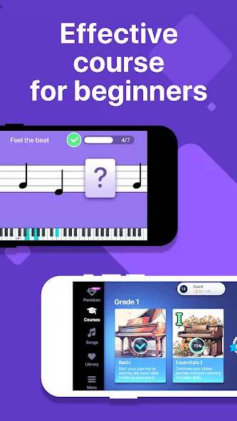 Simpia: Learn Piano Fast (Симпиа)  [МОД Unlimited Money] Screenshot 2