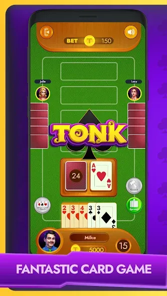 Tonk - Classic Card Game (Тонк)  [МОД Много денег] Screenshot 1