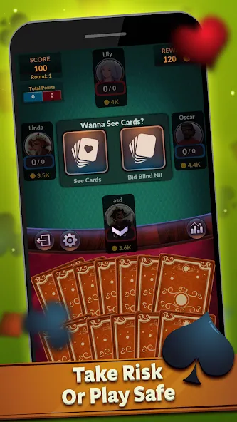 Spades - Offline Card Games (Спейдс)  [МОД Все открыто] Screenshot 3