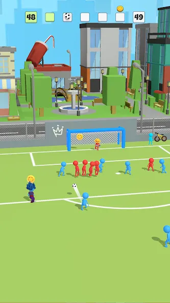 Super Goal: Fun Soccer Game (Супер Гол)  [МОД Много денег] Screenshot 1